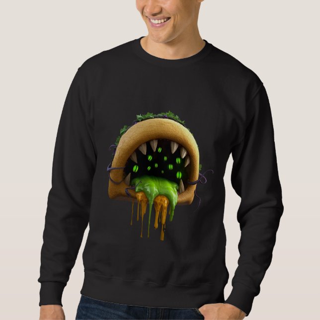 Moletom Spooky Space Taco Mutant Alien Creepy Cute Hallowe (Frente)