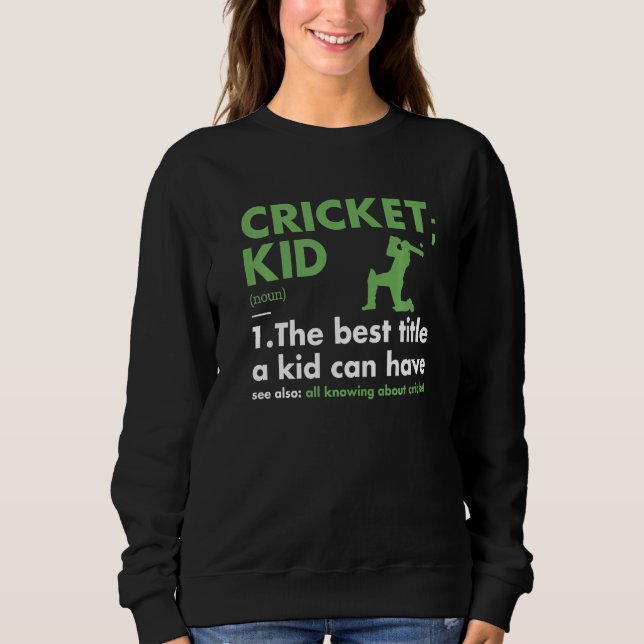 Moletom Sport Kid Definition Cricket Premium (Frente)