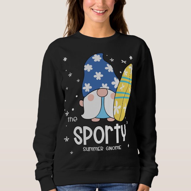 Moletom Sporty Gnomo Engraçado, Jogo De Verão Para Família (Frente)