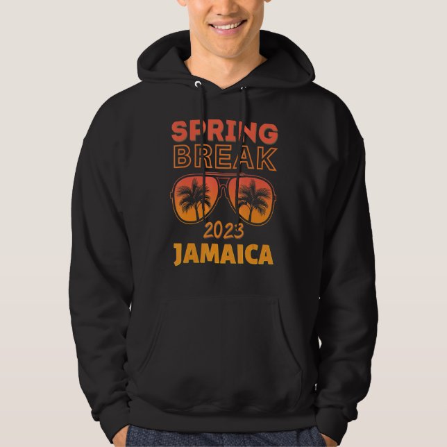 Moletom Spring Break Jamaica 2023 Sunglasses Beach Vacay P (Frente)
