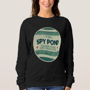 Moletom Spy Pond Shark Camping Grátis e Sem Sal Massachus