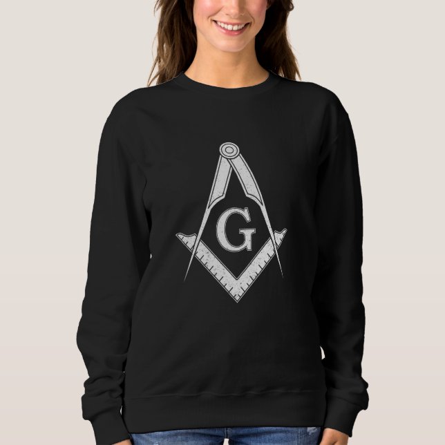 MOLETOM SQUARE MASÔNICO E SÍMBOLO DE FREEMASONRY DE COMPAS (Frente)