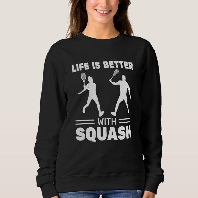 Moletom Squash Coach for Coching Squash   with Squash (Frente)