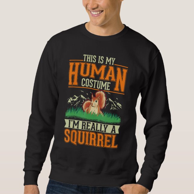 Moletom Squirrel Human Costume Halloween Squirrel (Frente)