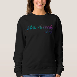 Moletom Sra ACEVEDO 2023 nova noiva festa de casamento