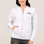 Moletom Sra. Hoodie Branca<br><div class="desc">Que capuz branco e fofo que diz a Sra.</div>