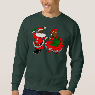 Moletom Sra. preta claus do papai noel