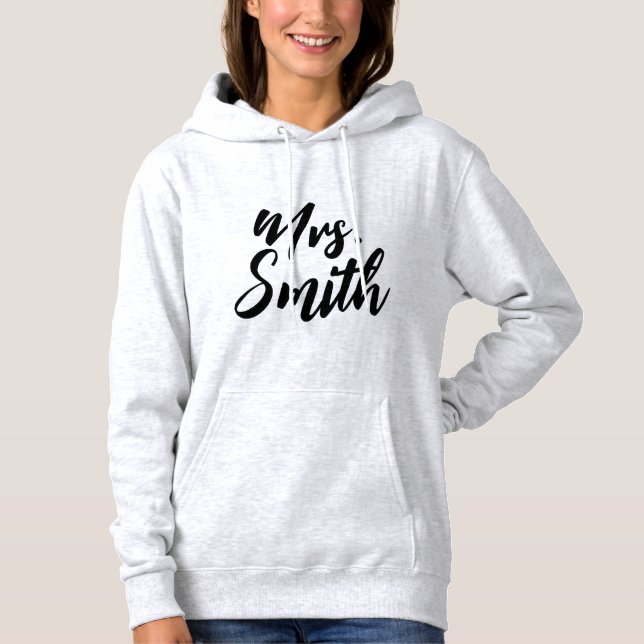 Moletom Sra. Sweatshirt, Casal Elegante Personalizado (Frente)