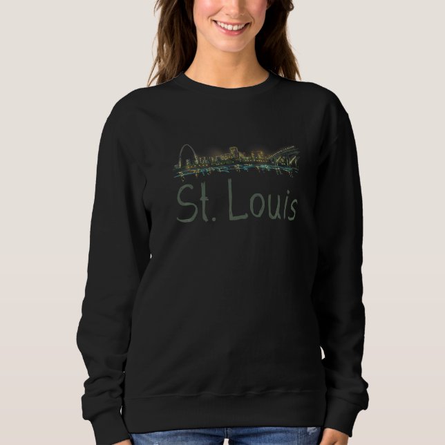 Moletom St Louis City Missouri souvenir  for men women  4 (Frente)