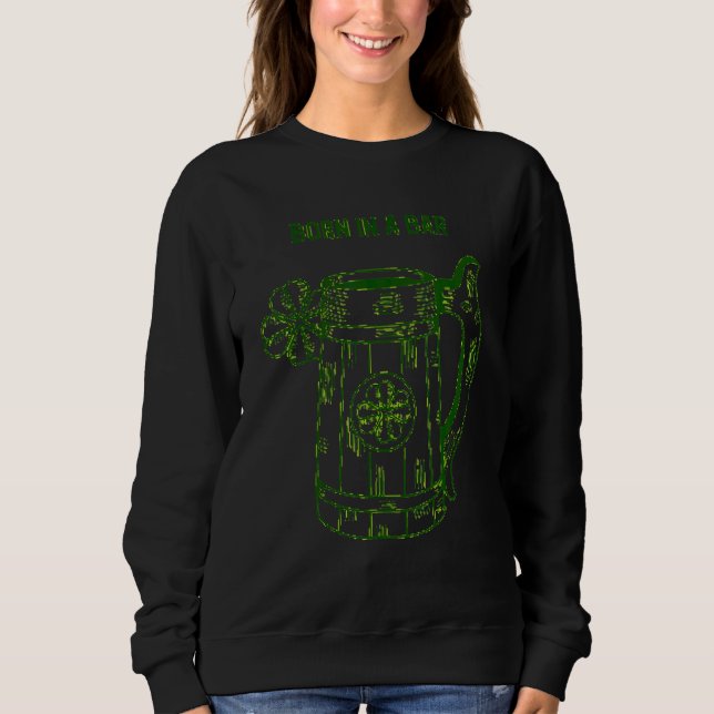 Moletom St Paddys Day Engraçado Shamrock Leprechaun Graphi (Frente)
