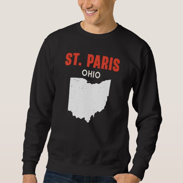 Moletom St Paris Ohio USA State America Travel Ohioan (Frente)