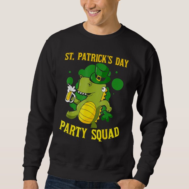 Moletom St Patrick's Day Party Squad Ireland Green St Patr (Frente)