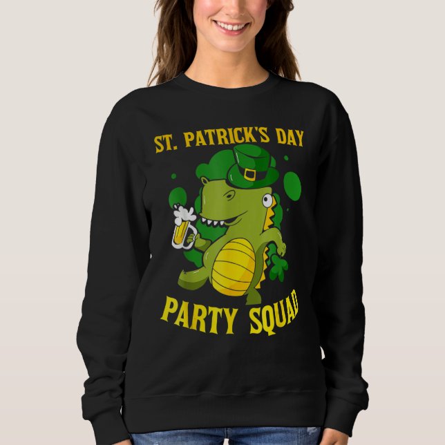 Moletom St Patrick's Day Party Squad Ireland Green St Patr (Frente)