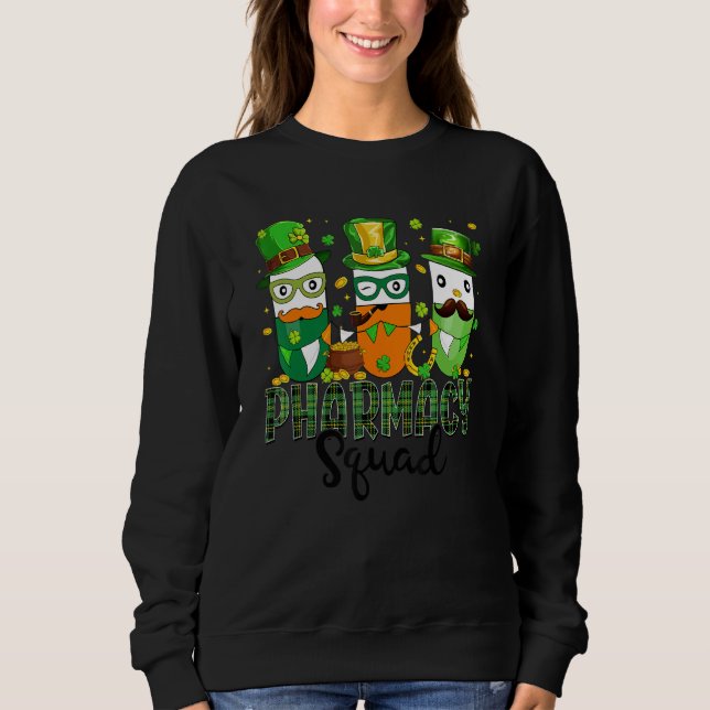 Moletom St Patrick's Day Pharmacy Squad Matching Pharmacis (Frente)