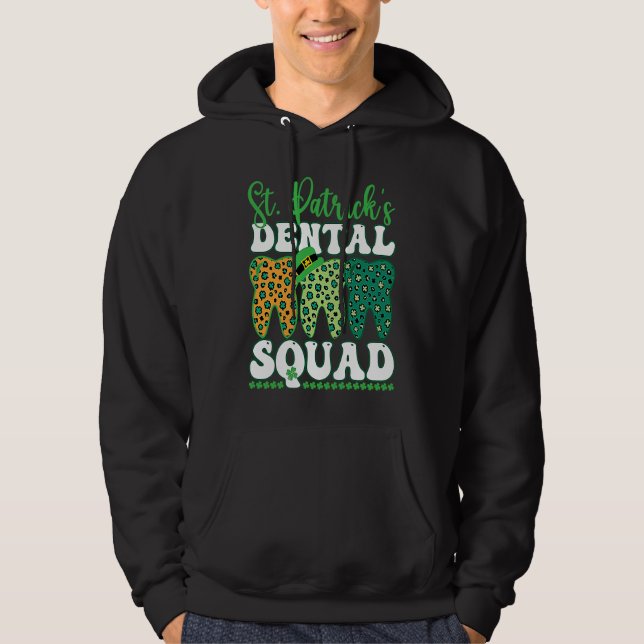 Moletom St Patrick's Dental Squad Leopard Tooth For Dentis (Frente)