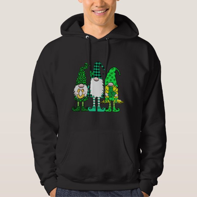 Moletom St Patricks Three Gnomos Lucky Irish Gnomes (Frente)