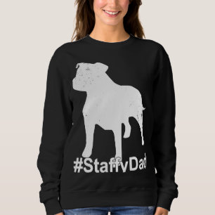 Moletom Staffy Pai com Staffordshire Bull Terrier Dog Sta