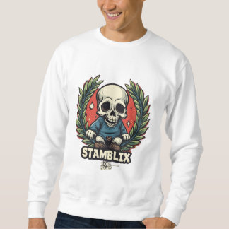 Moletom STAMBLIX Fashi sofisticado do Sweater Gráfico do C