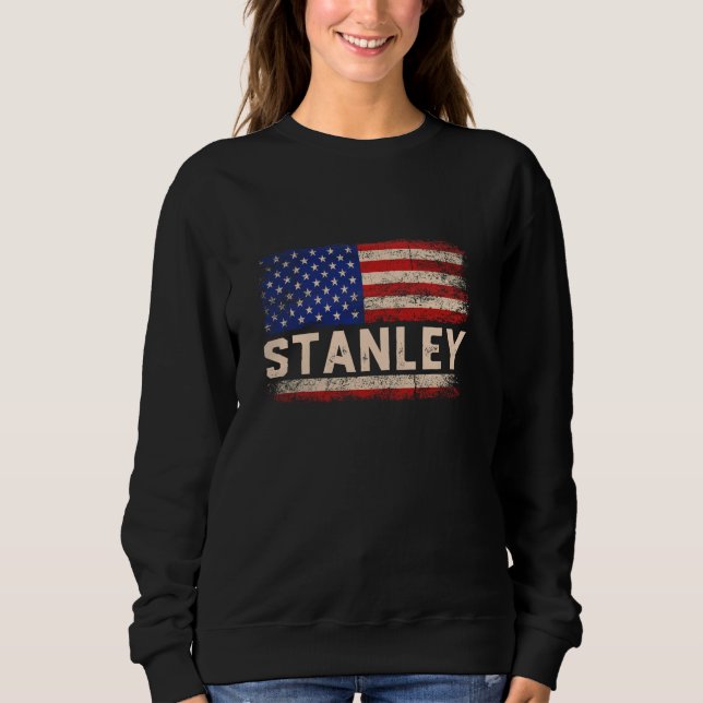Moletom Stanley First Name Shirt Stanley Name American Fla (Frente)