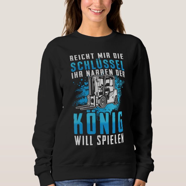 Moletom Stapler König ForklifDriver Warehouse ForklevantG (Frente)