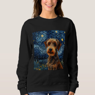 Moletom Starry Night Wirehaired Dachshund - Wirehaired Dac