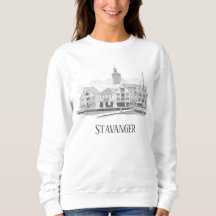 Stavanger Norway Belo Streetscape Drawing Swe