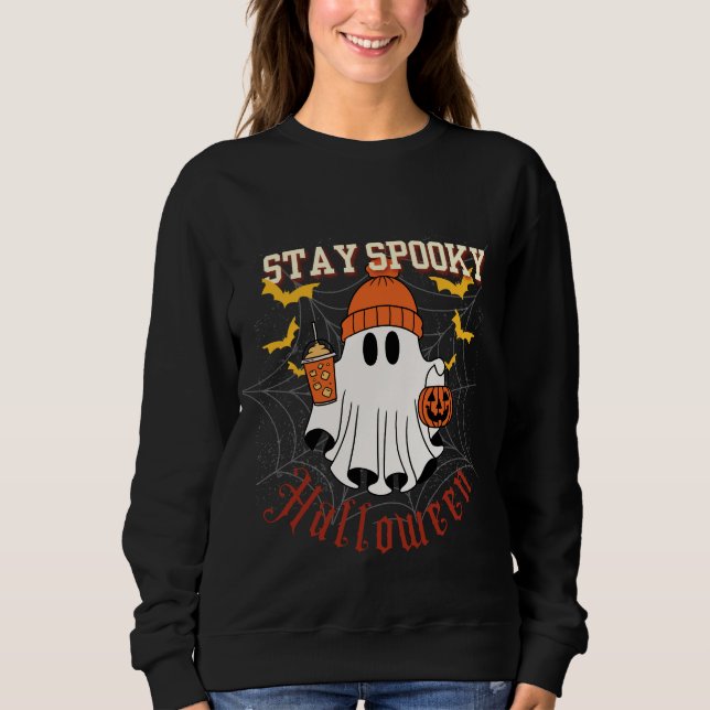 Moletom Stay Spooky Ghost Halloween  (Frente)