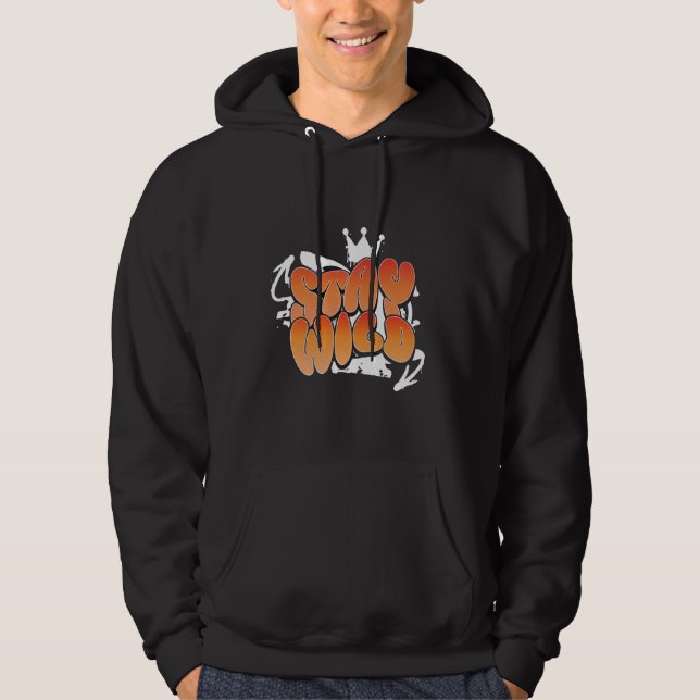Moletom "STAY WILD" hoodie (Frente)