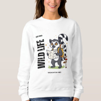 Moletom Stay Wild Lemur Life - Madagascar Vibes Cute lemur