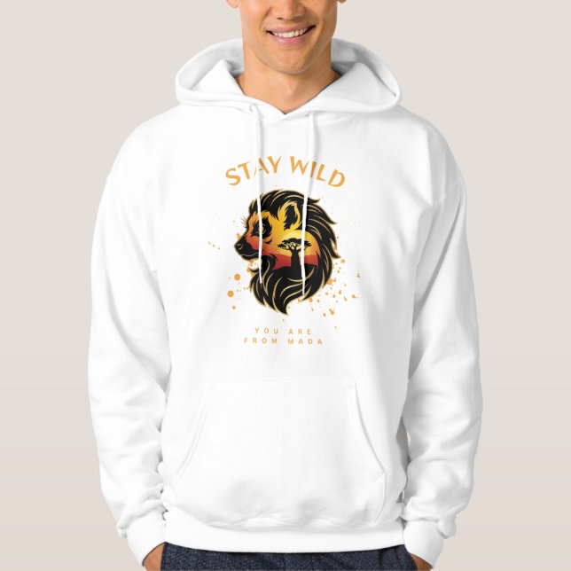 Moletom Stay Wild You Are From Mada | Madagascar Fossa  (Frente)