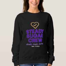 Moletom Steady Sugar Crew Empowering Wellness and Balance