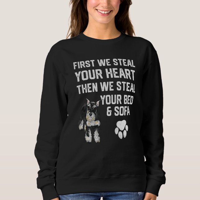 Moletom Steal Your Heart Steal Your Bed Miniature Schnauze (Frente)