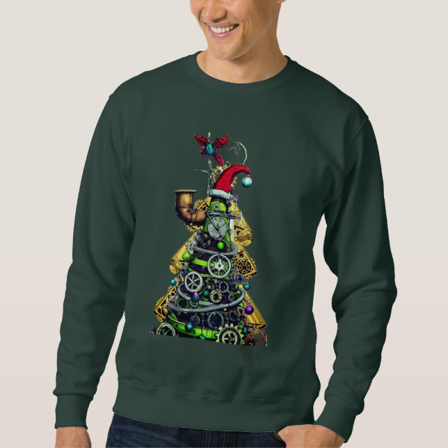Moletom Steampunk Christmas Tree (Frente)