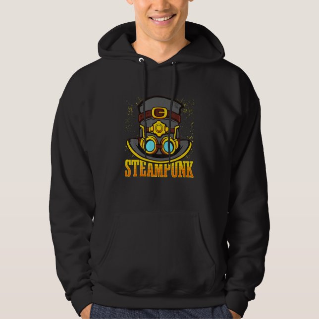 Moletom Steampunk Hat Mechanical Retro Look Steampunk Stea (Frente)