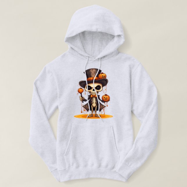Moletom Steampunk Skeleton Hoodie (Frente do Design)