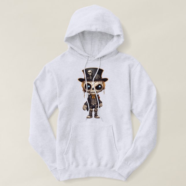 Moletom Steampunk Skeleton Hoodie (Frente do Design)