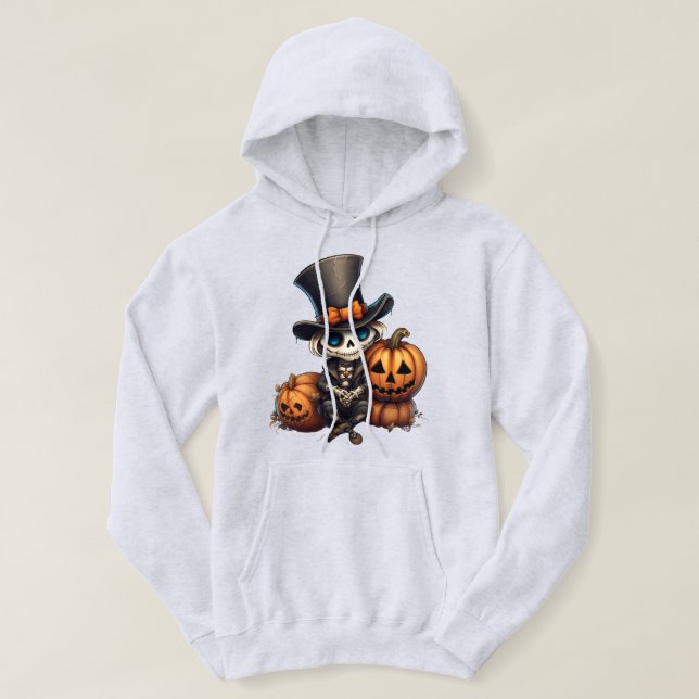 Moletom Steampunk Skeleton Hoodie (Frente do Design)