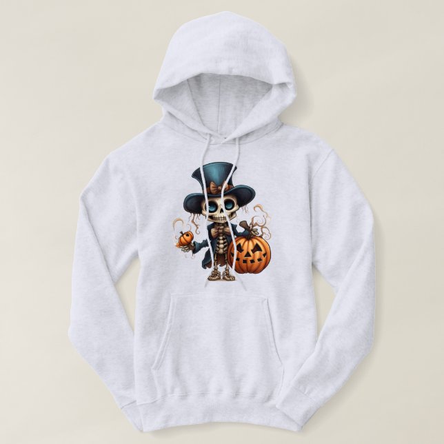 Moletom Steampunk Skeleton Hoodie (Frente do Design)