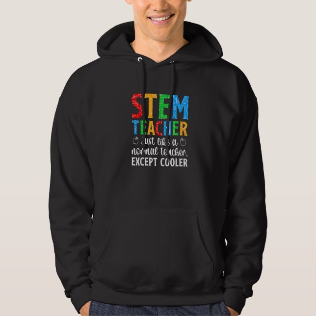 Moletom STEM Teacher Science Technology Engineering Math (Frente)