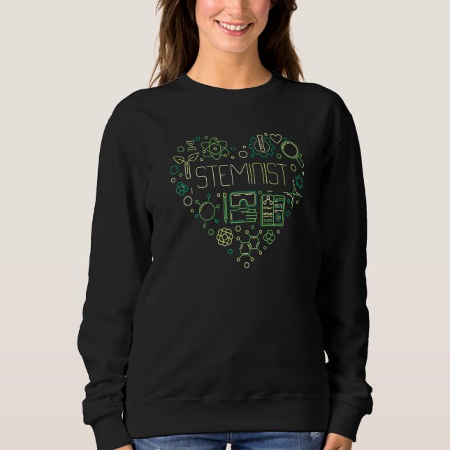 Moletom Steminist Science Technology E Math Stem Scienti (Frente)