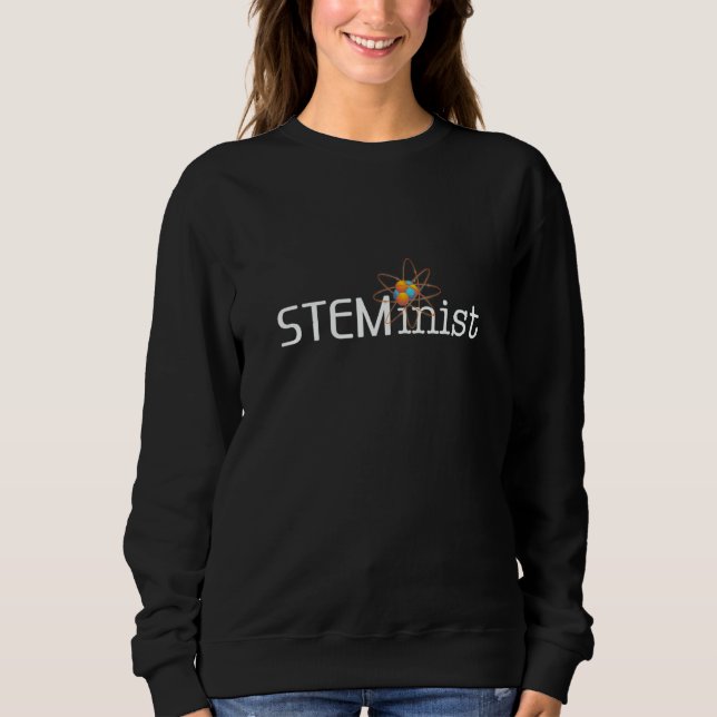 Moletom STEMinist Women in STEM Girls Science Tech Enginee (Frente)