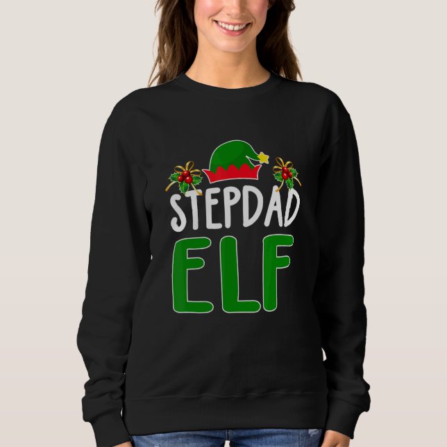Moletom Stepdad Elf Matando Famílias Figuras de Natal Paja (Frente)