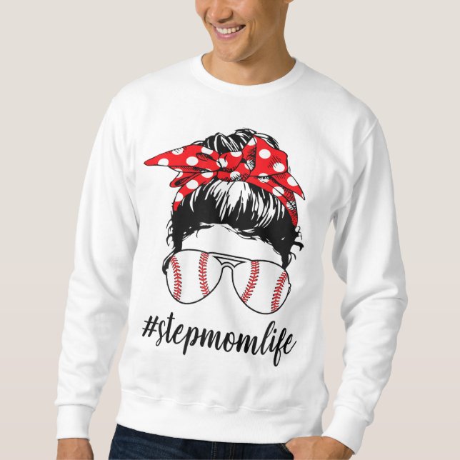 Moletom Stepman Life Sofball Baseball Funny Stepmomlife M (Frente)