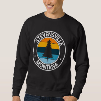 Moletom Stevensville Montana MT USA City Pride Retro Sunse