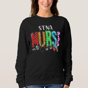 Moletom Stna Nurse Xadrez Red Love Heart Stethoscope Rn Nu