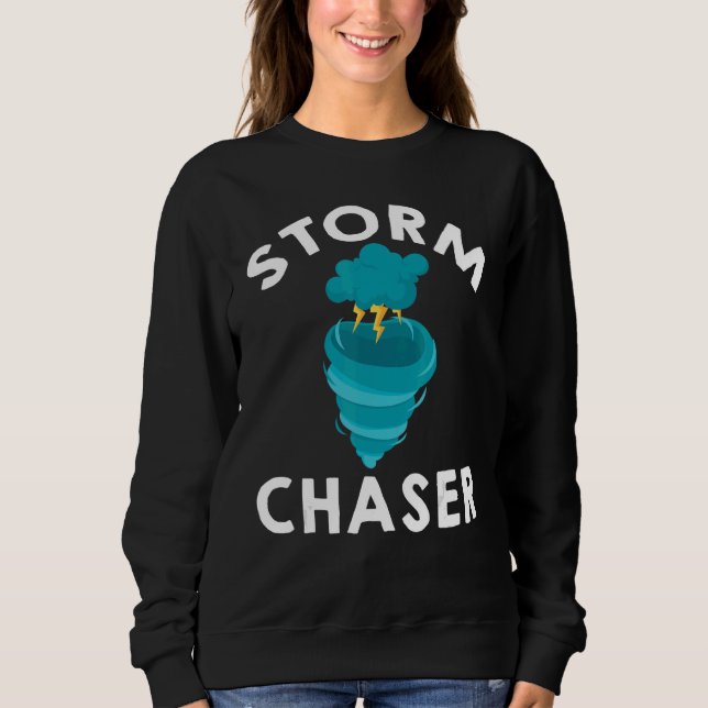 Moletom Storm Chaser  Parent New Family Chasing Toddler Da (Frente)