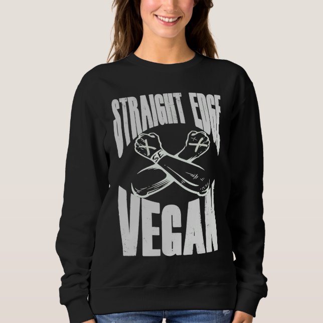 Moletom Straight Edge Vegan Anti Drug Punk (Frente)