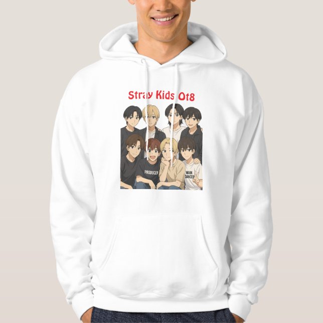 Moletom Stray Kids Ot8 Hoodies (Frente)