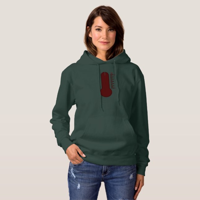 Moletom Stress Thermometer Women's Hoodie (Frente Completa)