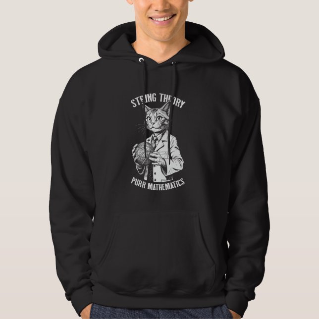 Moletom String Theory Cat Funny Physics Mathematics Scient (Frente)